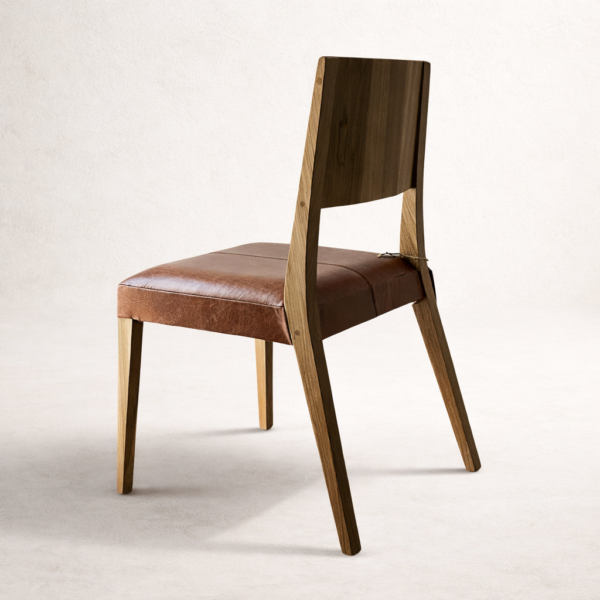 Silla Borneo de madera maciza de Guayubira